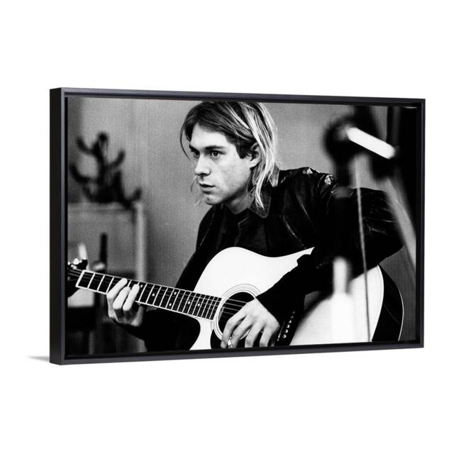 Art Prints On Poster Or Framed Canvas Kurt Cobain Nirvana - Coolart ...