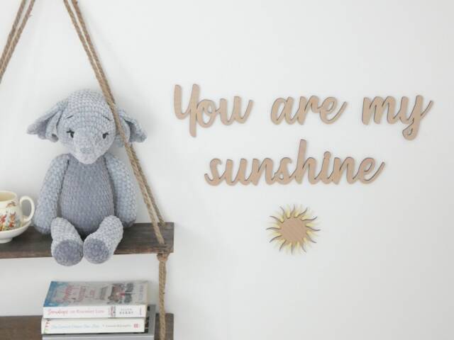You Are My Sunshine - Wooden Nursery Decor Children's Bedroom Playroom ...
