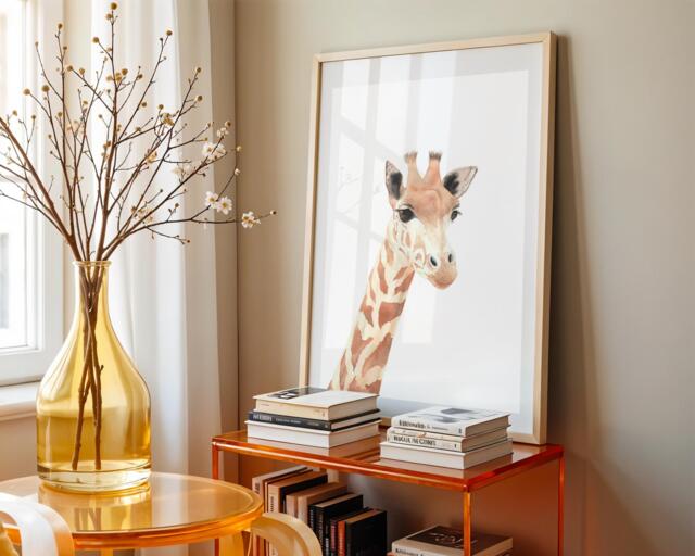 Giraffe Watercolor Art Print Room Decor by Etsy | uFurnish.com