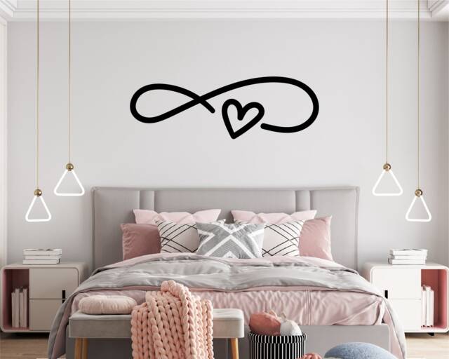 Infinity Love Wall Decal Romantic Bedroom Decor by Etsy | ufurnish.com
