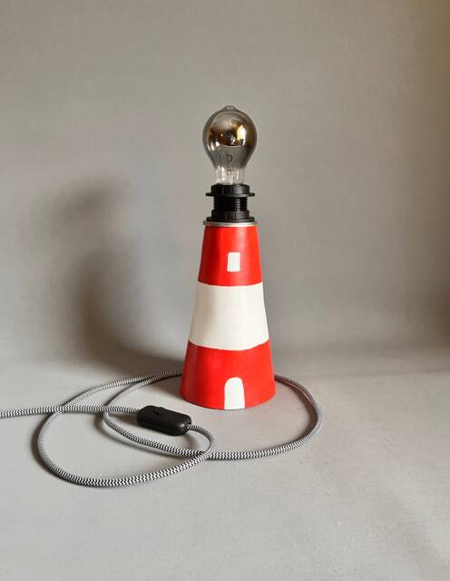 Lighthouse Table Lamp/Industrial Style Ceramic by Etsy | ufurnish.com