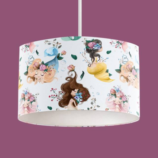 Mermaid Lampshade, Nursery Ocean Themed Girls Lamp Shade, Decor by Etsy ...