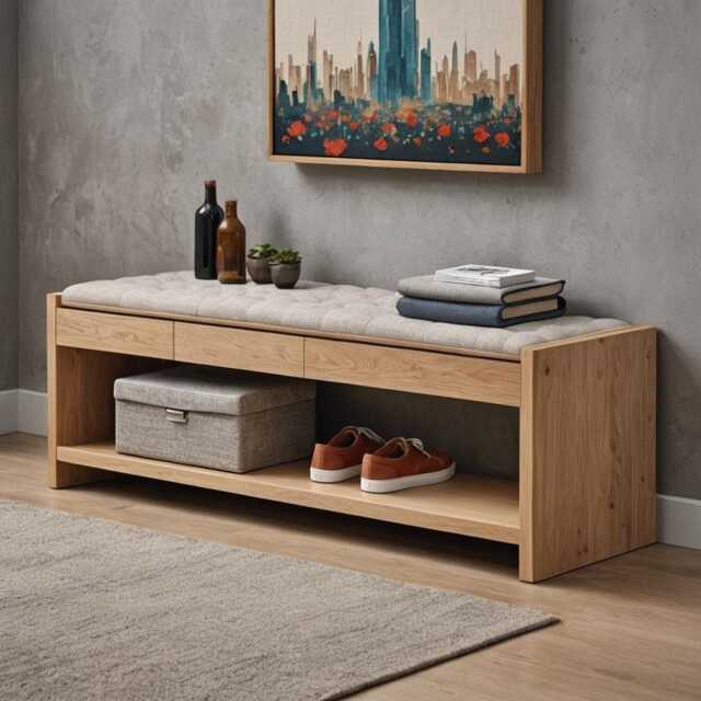 Shoe Rack Side Table Shoe Rack Bench, Solid Oak Shoe With Seat, Rack, Sideboard, Console ...