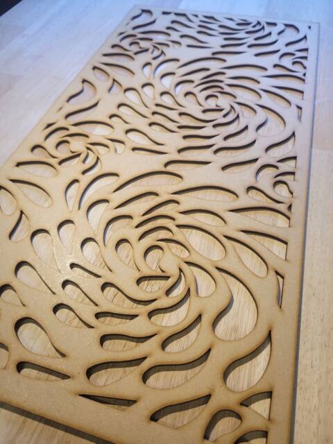 Water Drops Laser-Cut Mdf Panel Radiator Cabinet Screen Or Wall Art ...