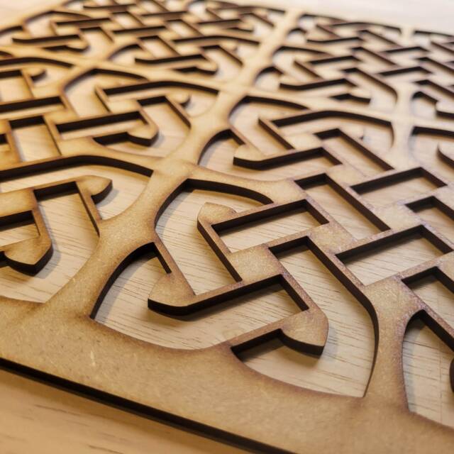 Celtic Knot Mdf Panel Laser Cut Radiator Cabinet Screen, Wall Art Decor ...