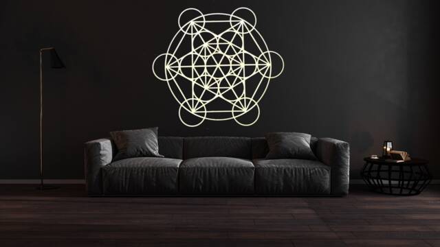Metatron's Cube Wall Decor, Wooden Wall Art, Sacred Geometry by Etsy ...