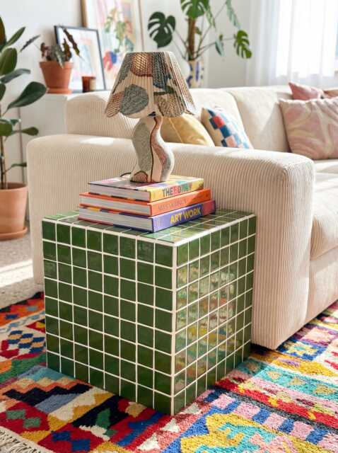 Tiled Side Table, Box M by Etsy | ufurnish.com
