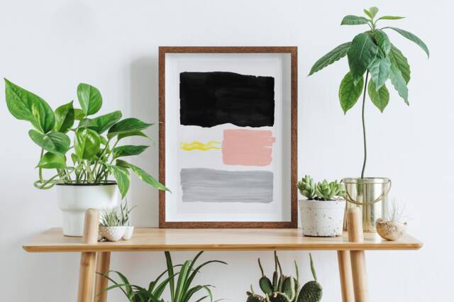Lanzarote, Watercolor Poster, Scandinavian Print, Minimalist Vintage ... - Luxury Scandinavian Art Pieces