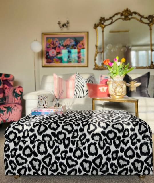 Coffee Table With Storage in Leopard Print by Etsy | ufurnish.com