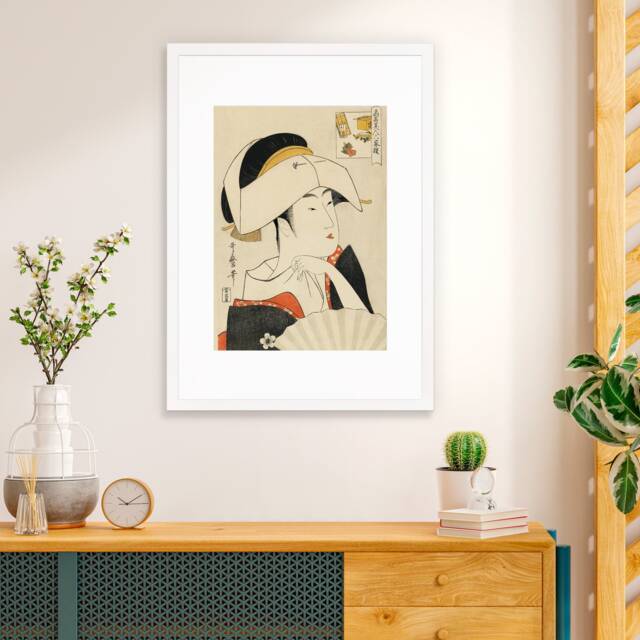 Japanese Art Geisha Framed Mounted Ukiyo-E Wall Decor Print Poster ...
