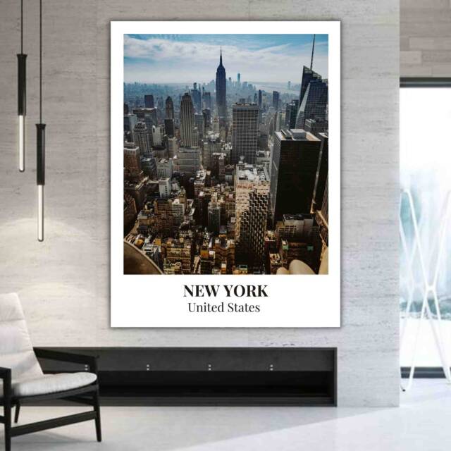 New York Cityscape Canvas Print - Modern Street Art Wall Decor by Etsy ...