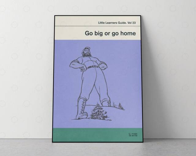 Go Big Or Home Poster Retro Book Cover Art Print By Etsy Ufurnish go-big-or-home-poster-retro-book-cover-art-print-by-etsy-ufurnish