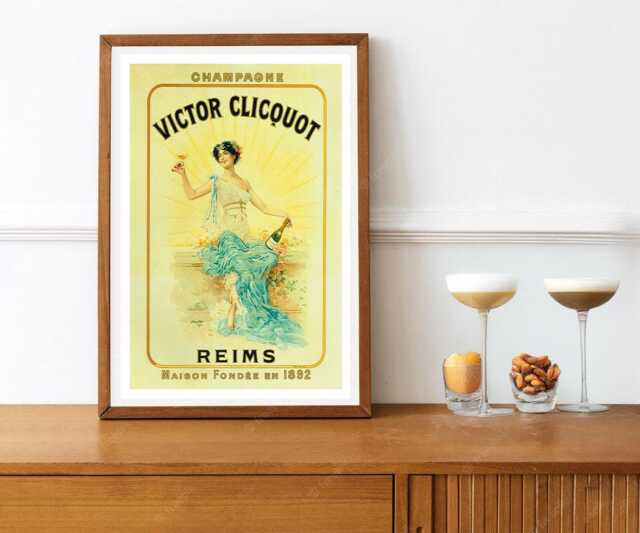 Seau à Champagne Ancien Victor Clicquot - Objet Décoratif Et Pratique