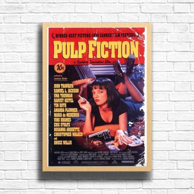 Pulp Fiction Movie Poster Retro 90S Film Art Print by Etsy