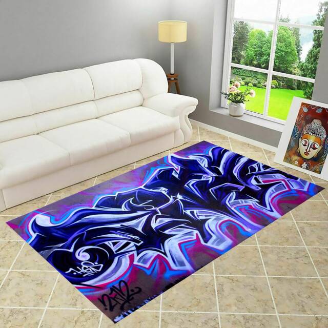 Graffiti Rug, Colorful Rug, Street Art Inspired Area Rug, Decorazione ...
