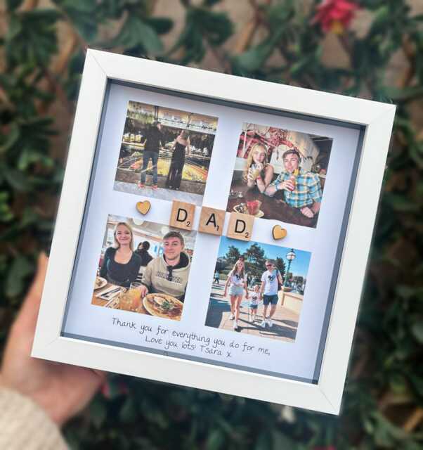 Dad Photo Gift, Father's Day Present. Personalised Daddy Frame Gift by ...