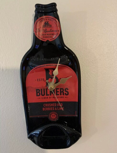 Bulmers Cider Squashed/Flattened Glass Bottle Wall Clock by Etsy ...