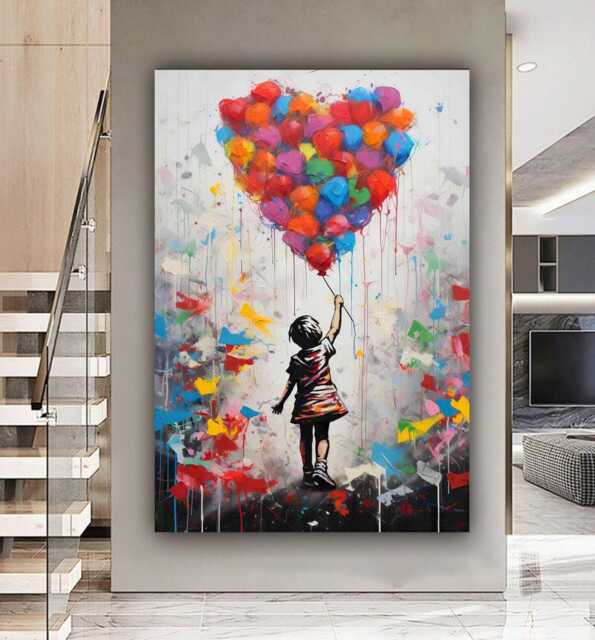 バンクシー Girl With balloon(Light) リトグラフ Girl with Balloon