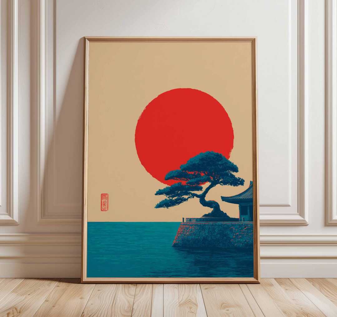 japanese-sunset-poster-