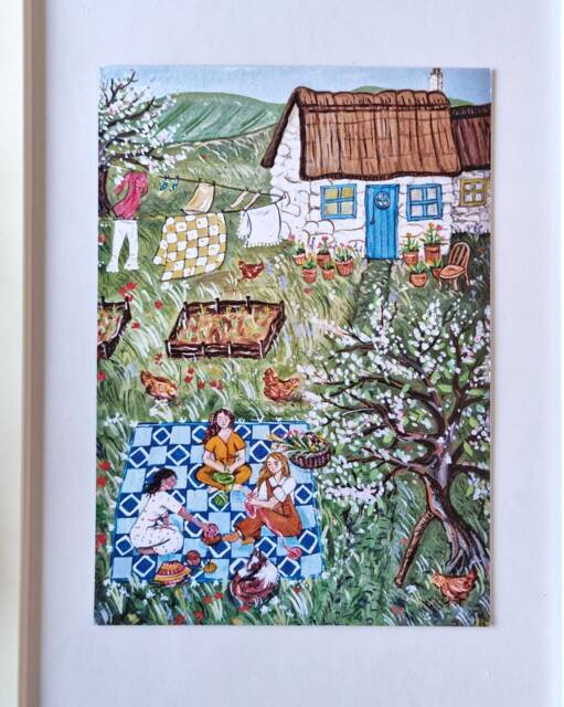 A5 Art Print - Crafting Circle Knitting Group Illustration by Etsy ...