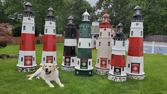 6 Foot Custom Made Lighthouses. Montauk, Fire Island, Split Rock Any ...