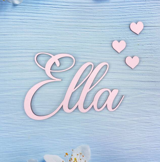 Personalised Wooden 'Georgia' Name Letter Wall Art - Crafts, Monogram, Door Sign