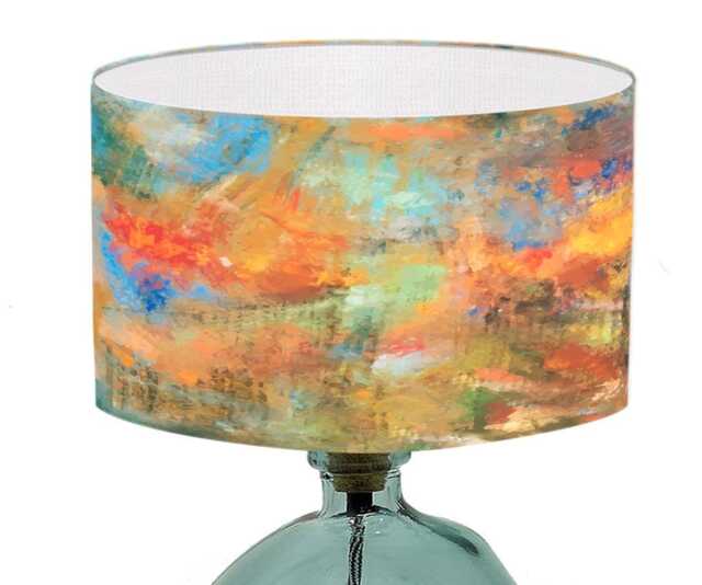 Abstract Art Lampshade Modern Colorful Drum Shade by Etsy | uFurnish.com