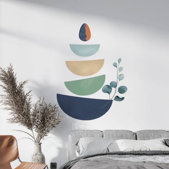 Boho Geometric Wall Decal Modern Living Room Decor by Etsy | uFurnish.com