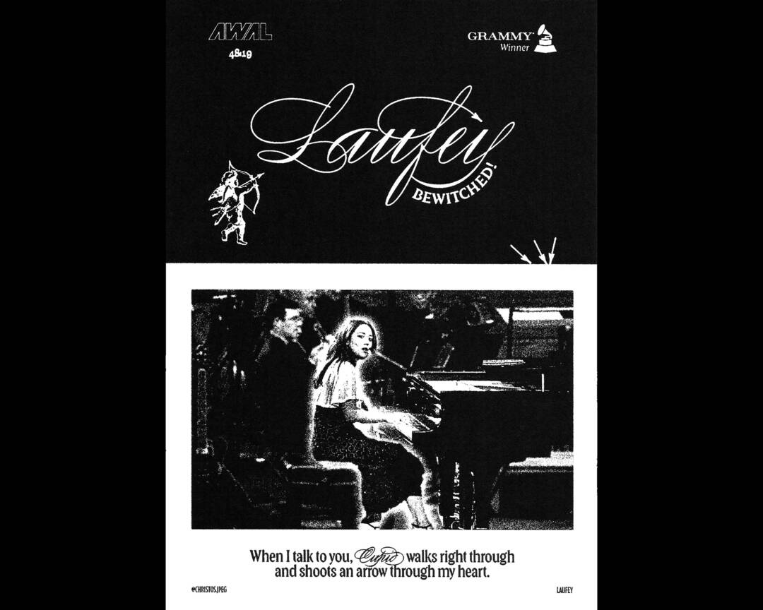 Laufey Bewitched From The Start Music A4 Lovesick Poster Cupid