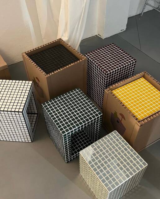 Tile Table Cube Custom Cubes Made From Recycled Tiles. Tile Shelf, Coffee Table by Etsy ...