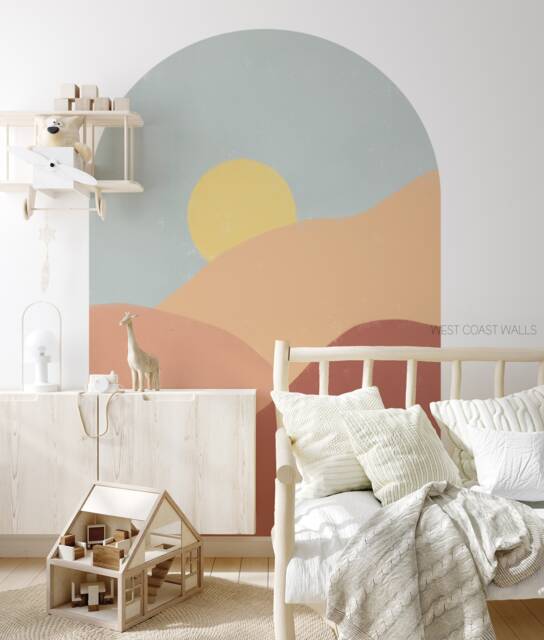 Boho Sunrise Removable Arch Decal/Sunset Wall Sticker Decor Nursery ...