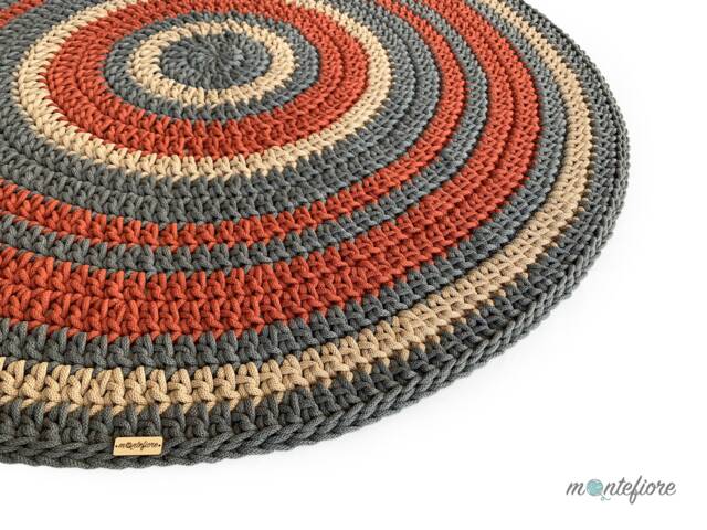 Round Rug - Handmade Boho Handwoven Scandi Circle Rugs For Bedroom ...
