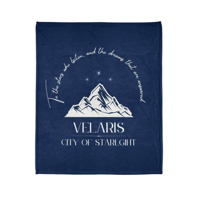 Acotar Merch Kosmetiktasche – City Of Starlight Design, 25 X 17 Cm, Aus Leinen Mit Wasserdichter Innenschicht