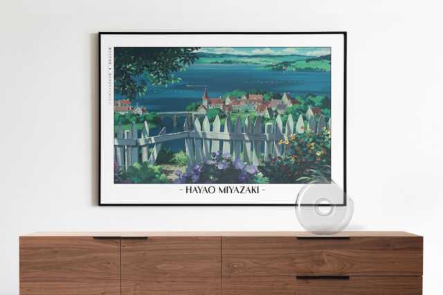 studio Ghibli Poster - Framed Hayao Miyazaki Art Prints by Etsy ...
