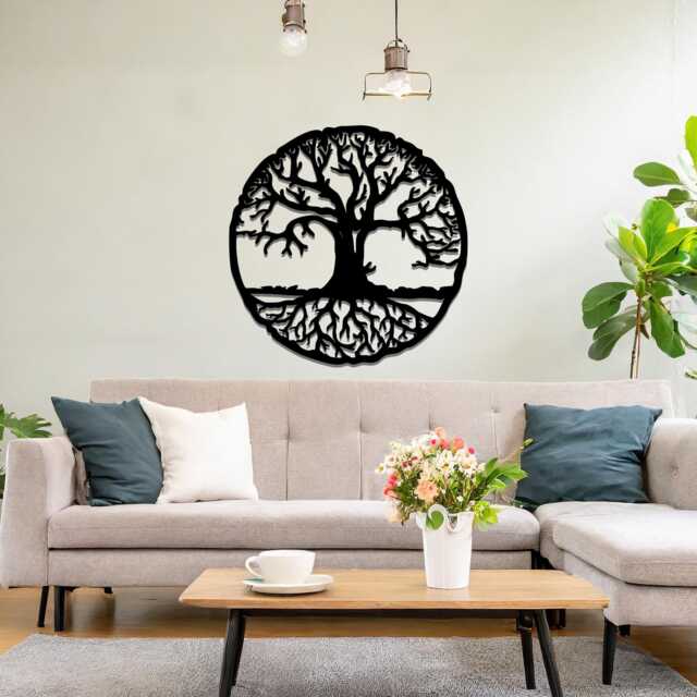 Flamed Metal Tree Of Life Wall Art - Modern Home Decor by Etsy ...