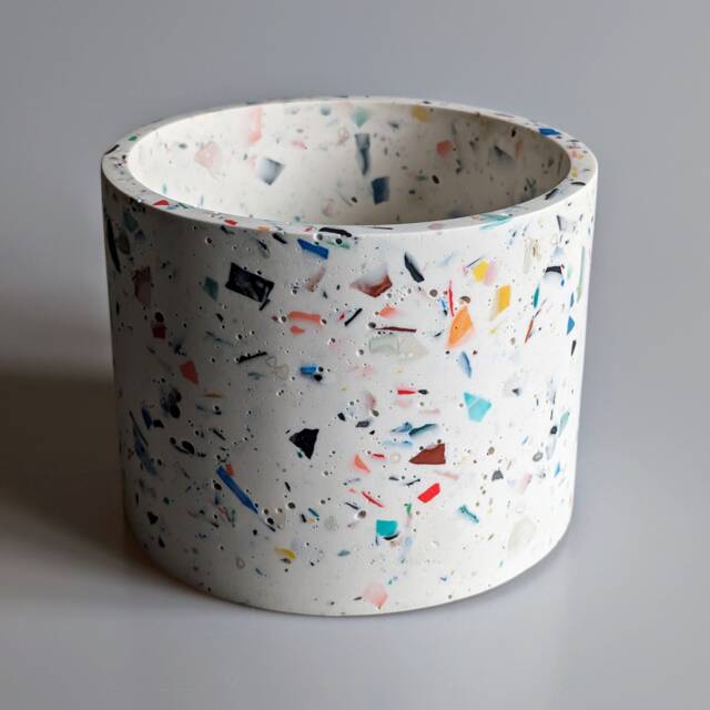 Natural Eco Zero Waste Terrazzo Seifenstück 110 G | Mosaik-Seife Aus Resten, Mit Kokos-, Shea- & Olivenöl
