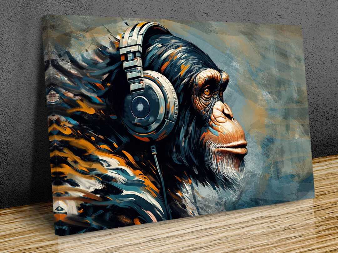 chimp-dj-abstract-art-print-