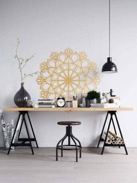 Mandala Wall Decal, Boho Wall Decals, Yoga Stickers, Henna Vinyl Decals ...