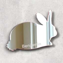 Rabbit Mirror/Handmade Wall Easter Bunny Hare Peter Cottontail Lapin ...