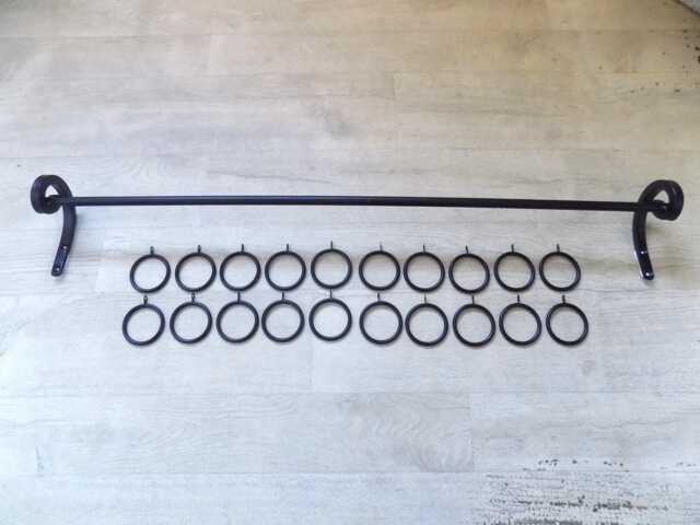 Curtain Rail & Ring Sethandmade in Uk..wrought Iron - Forged Steel+Free ...