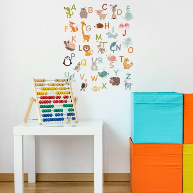 Animal Alphabet Wall Sticker, Decal by Etsy | ufurnish.com