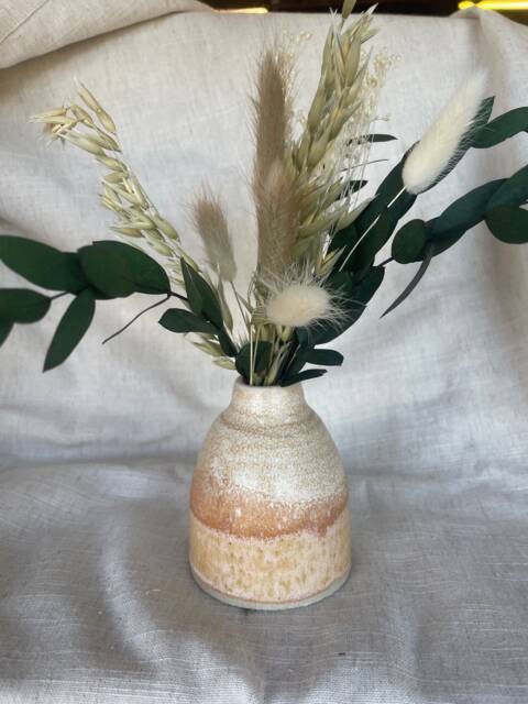 Dunes Ceramic Vase, Bud Vase Bottle, Reed Diffuser Refillable Container ...