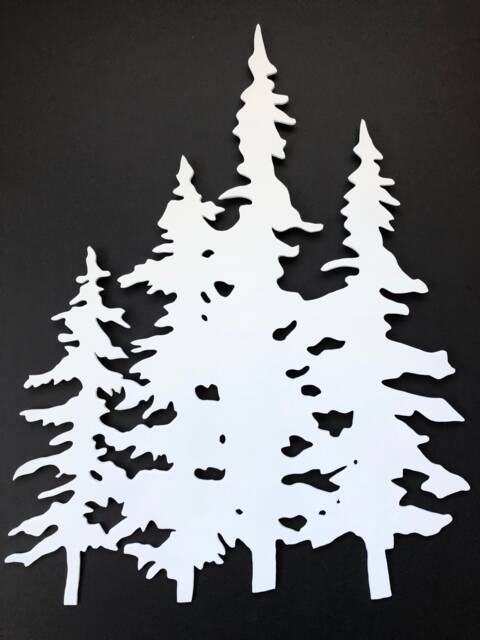 Pine Tree Stand, Hand Cut Metal Wall Art by Etsy | ufurnish.com