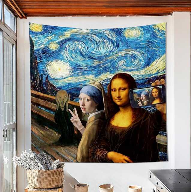 Mona Lisa, The Girl With Pearl Earring, Skrik Munch, Starry Night, Art ...