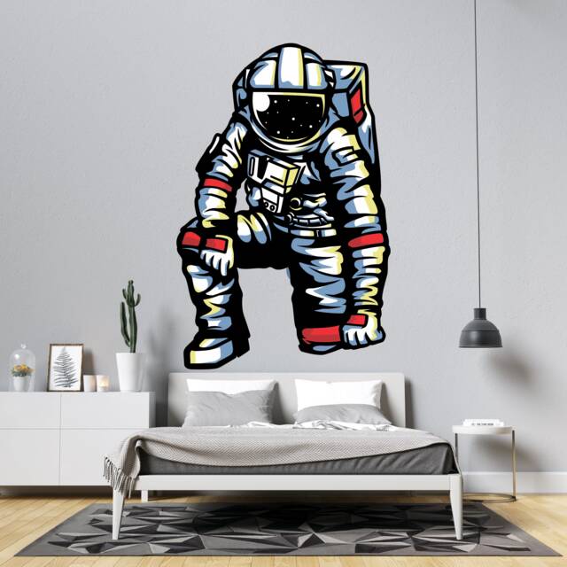 Astronaut Wall Decal Outer Space Decor For Kids Bedroom Art Ast90 by ...