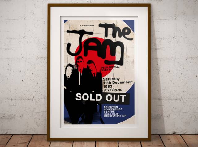Buy Town Called Malice Lyrics Print - The Jam - Mod Music Poster Online In India