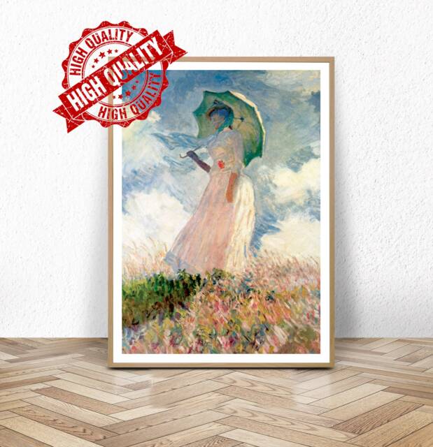 Poster Woman with a Parasol - Madame Monet and Her Son, Claude Monet | Wall Art | 3+1 FREE