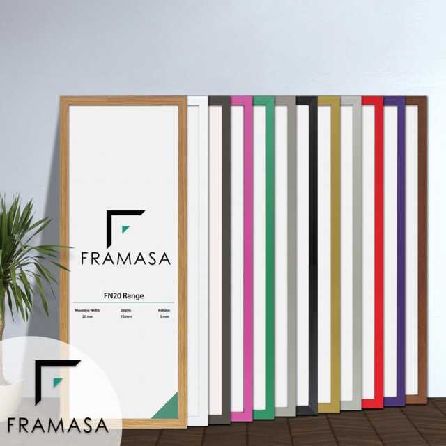 Panoramic Photo Frame - Handmade Wood Effect Panorama Poster 20mm Flat ...