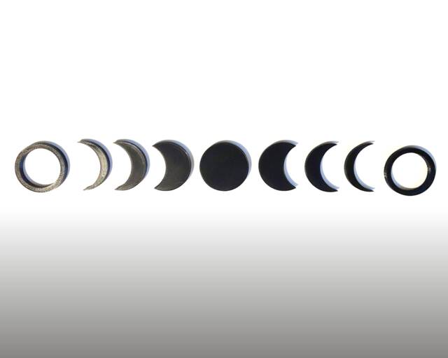 3D Printed Moon Phases Wall Art Celestial Decor by Etsy | uFurnish.com