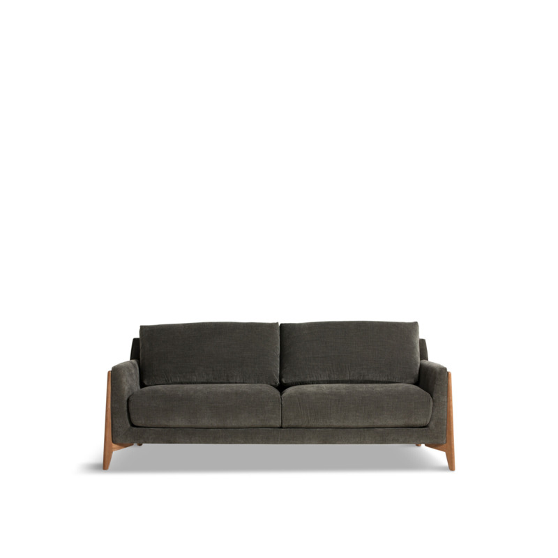 Barker and Stonehouse Miles Dark Grey Fabric 3 Seater Sofa by Fenwick
